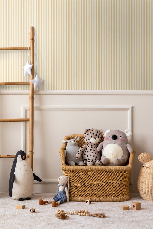 Sanders & Sanders behang strepen geel - 0.53 x 10.05 m - 935384