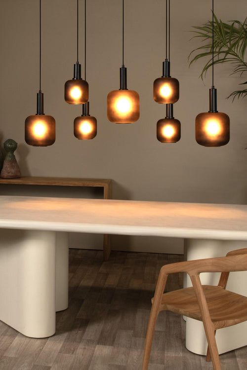 Lucide hanglamp ELOISE - 7xE27 - Zwart