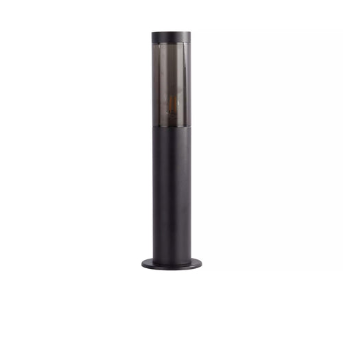 Searchlight buitenlamp Batton - 1 lichts - 12  x 45   cm - mat zwart rookglas