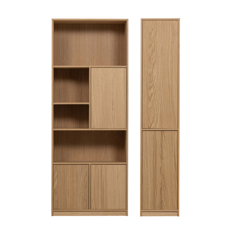 vtwonen bovenkast 77 cm & bovenkast 40 cm Modulair - Eiken- Naturel - 199x77x40/199x40x40