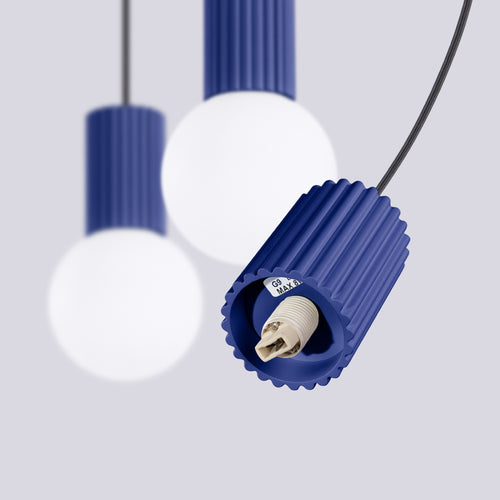 Sollux Lighting Hanglamp HALO 3L ultramarijn - 40x6x120cm