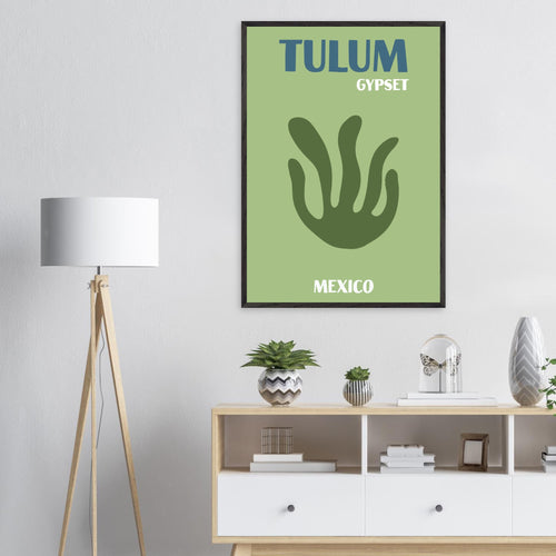 Artfulprints Poster Mexico - Tulum Gypset   - 30x40 cm - Groen