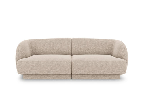 Micadoni Bank Miley 2-zits, chenille, beige - 90x180x70cm