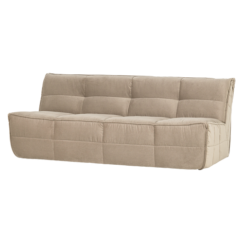 vtwonen 3-zits element Cluster - Velvet - Zacht Beige - 81x204x91