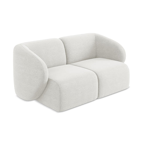 LaMiaSofa Tweezits modulaire bank Cervo - bouclé - wit - 174x94x75