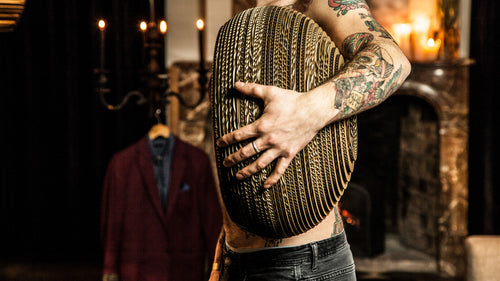 Think Paper hanglamp Dandy - 1 lichts - 64  x 200   cm - bruin - vtwonen shop