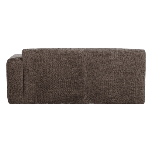 WOOOD 2-zits bank arm rechts Mojo Base - Wollig - Bruin - 74x185x97