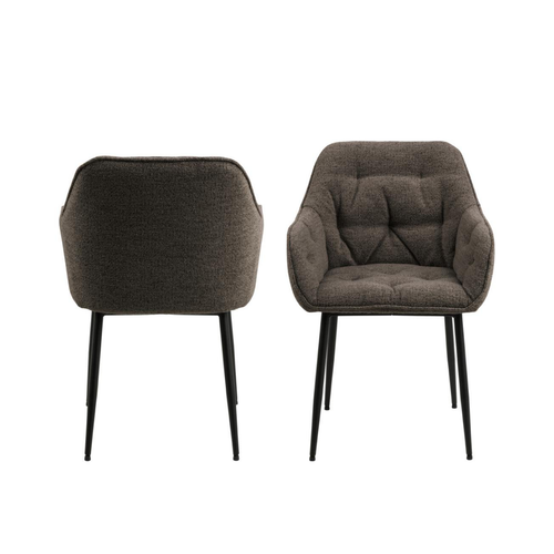 Rebellenclub Eetkamerstoel Harstad - Set Van 2 - Taupe - vtwonen shop