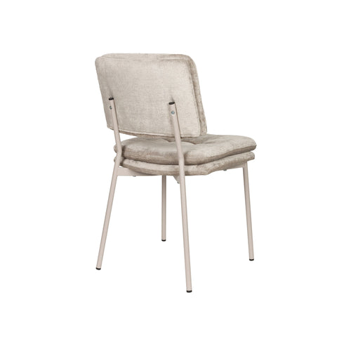 Housecraft Living Franck Eetkamerstoelen Velours Beige - Set van 2 - vtwonen shop