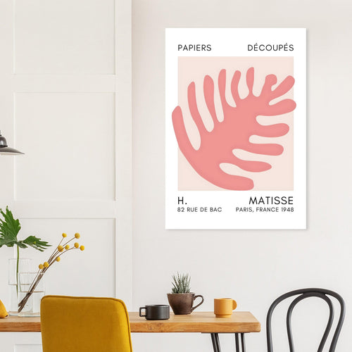 Artfulprints  Matisse – Coral bloom taupe   poster 50x70 cm