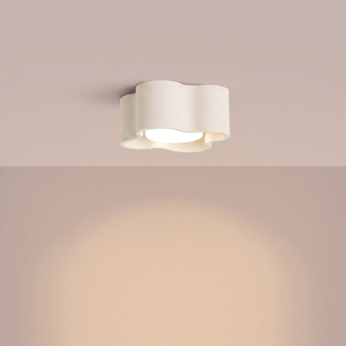 Sollux Lighting Plafondlamp OVIO 1 beige Gx53 - 12x12x6cm