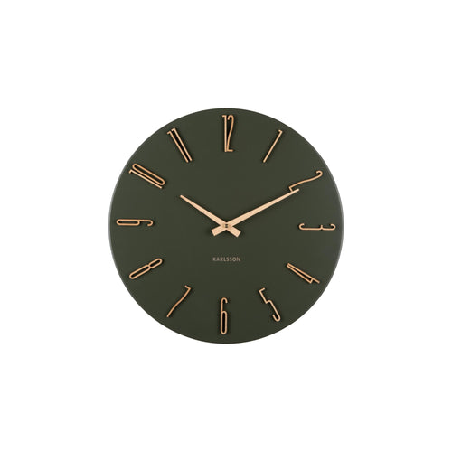 Karlsson wandklok Esmerado - groen - Ø40cm