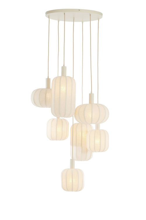 Light & Living hanglamp TUFIA - wit - Ø53x34cm