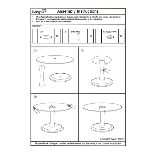 Brix bijzettafel Faye - bruin - 75x75x30
