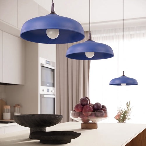 Sollux Lighting Hanglamp GINA ultramarijn - 38x38x74cm
