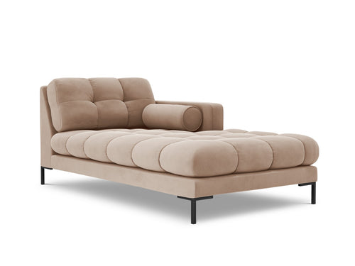 Cosmopolitan Design rechter chaise longue Bali flueel, beige - 185x102x75cm