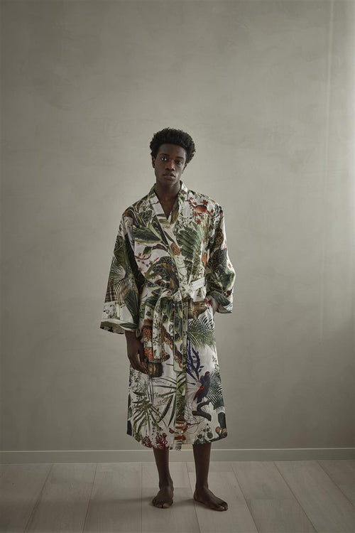 MOOOI kimono Menagerie Kimono - S/M cm - ivoor - vtwonen shop