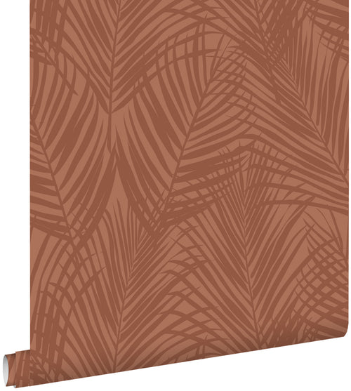 ESTAhome behang palmbladeren terracotta - 53 cm x 10.05 m - 139370