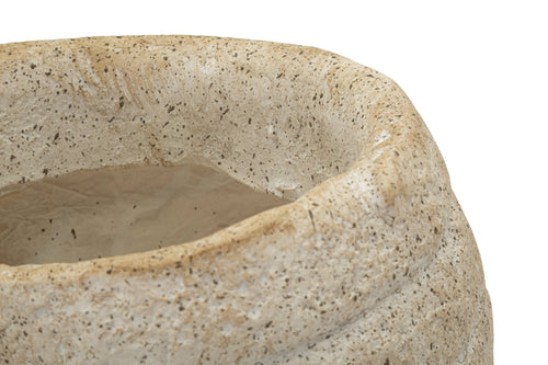Mauro Ferretti schelpvaas - 33x19x23 cm - beige