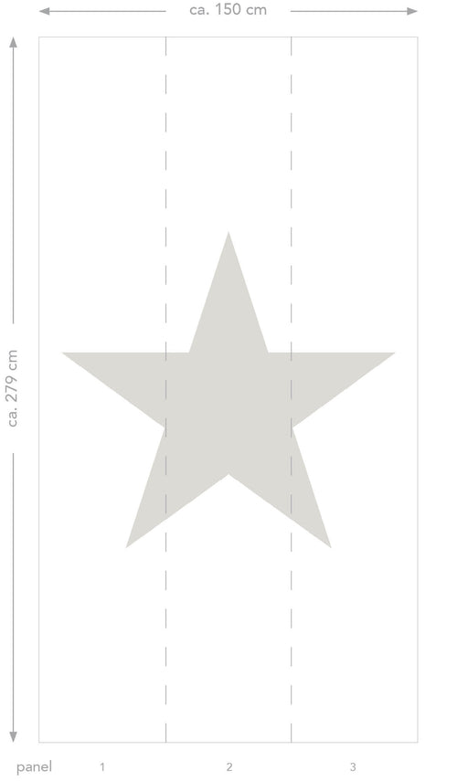 Origin Wallcoverings fotobehang sterren warm grijs - 150 x 279 cm - 357218 - vtwonen shop