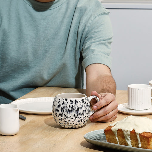 Salt & Pepper - Beker 46cl dotted black Muggies - vtwonen shop