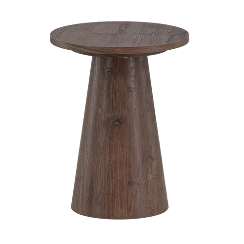 Nest living Lexi Houten Bijzettafel Donkerbruin - Ø 35 cm - vtwonen shop