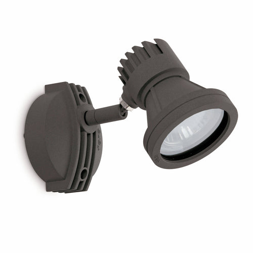 Faro Miniproject - 1-lichts buitenwandspot donkergrijs IP65, GU10