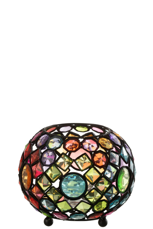 J-Line windlicht - ijzer/kunststof - mix - vtwonen shop