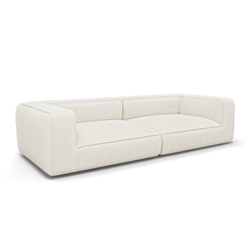 Premium Interiors - Sofa SOFIA - krul crème 250cm