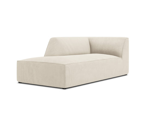 Micadoni linker meridiaan Ruby ribfluwelen, lichtbeige - 180x93x69cm