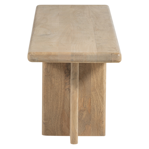 WOOOD eetbankje 220 cm Ato - Mangohout - Naturel - 47x220x45