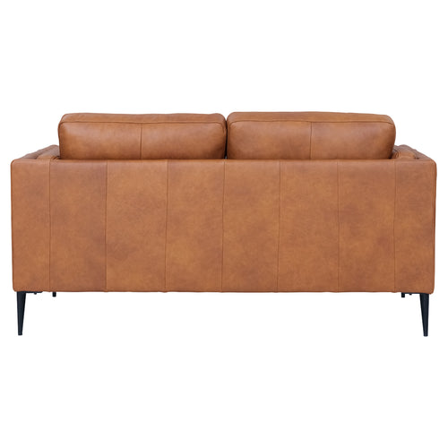 Furnhouse 2-zitsbank Valencia - Cognacbruin - Leer - 88x157x101
