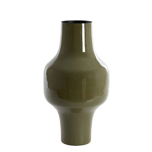 Light & Living vaas Sindo - groen - Ø27cm