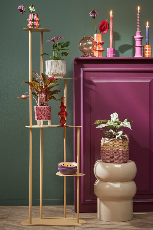 Mica Decorations  Fonda Plantentafel - L48 x B27 x H140 cm - Metaal - Lichtgeel - vtwonen shop