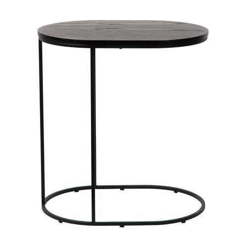 Atmooz bijzettafel Olec - eik zwart - 50 x 35 x H 55 cm