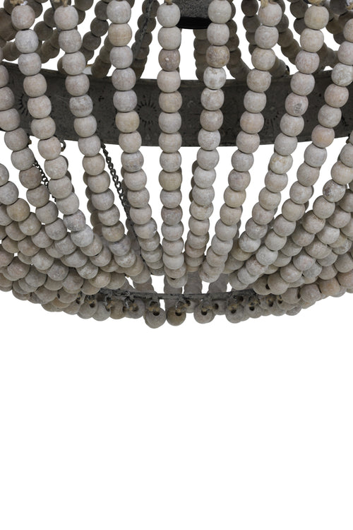 Light & Living hanglamp LUNA - Ø35.5x45cm - wit