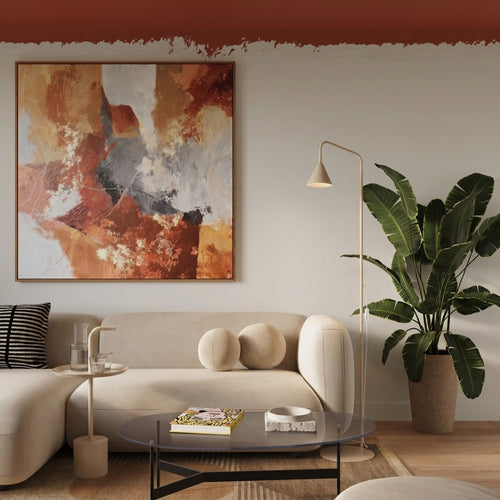 Sollux Lighting Vloerlamp NOX beige - 30x30x165cm