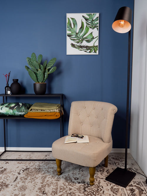 EGLO vloerlamp Lacey - e27(excl) - 159 cm - hout/staal - zwart/bruin