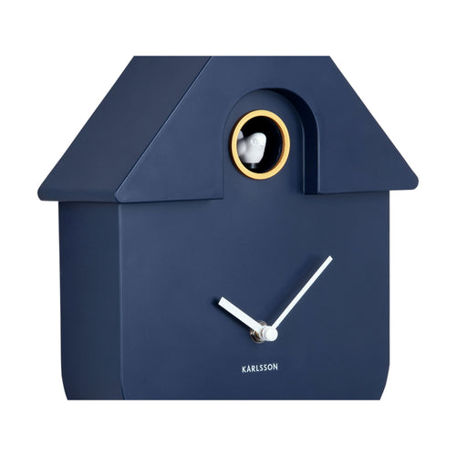 Karlsson wandklok Modern Cuckoo - blauw - 8.5x21.5x41cm - vtwonen shop