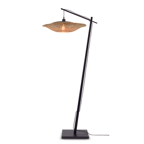 GOOD&MOJO vloerlamp Kalimantan - zwart - Ø60cm - vtwonen shop