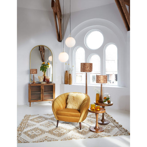 Light & Living vloerlamp Jovany - bruin - Ø25cm