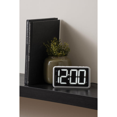 Karlsson wekker New Retro - wit - 16.5x4.5x9cm