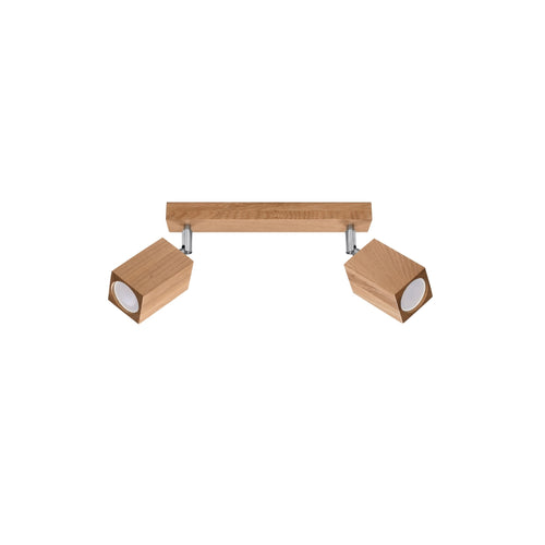 Sollux Lighting Plafondlamp KEKE 2 eik - 30x5x20cm
