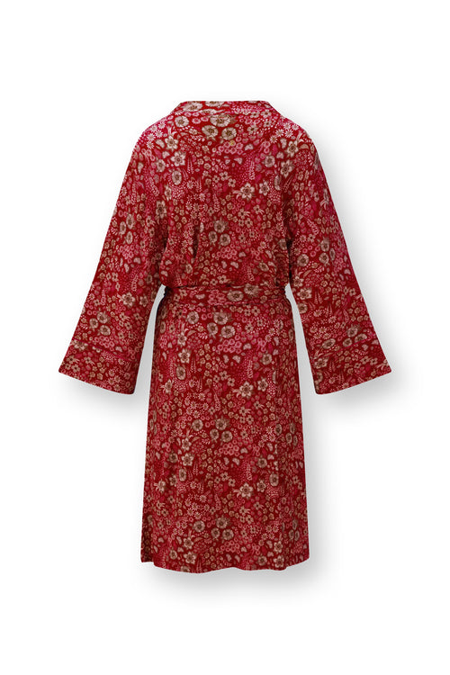 Pip Studio - Naomi Kimono Dames - Daisy Dreams - Rood - XS