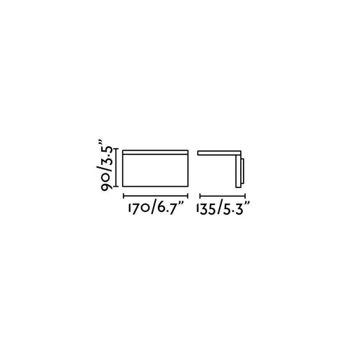 Faro Ele - LED Wandlamp Buiten Donkergrijs IP54
