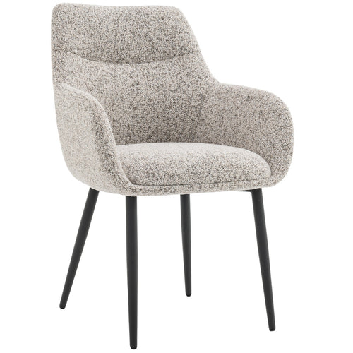 DÉJA Living Eetkamerstoel Noé - Beige/Zwart - Zithoogte 47cm - Set van 2 - vtwonen shop