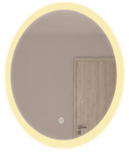 LOMAZOO badkamerspiegel Boston - met LED verlichting & anti condens - rond - 80 cm
