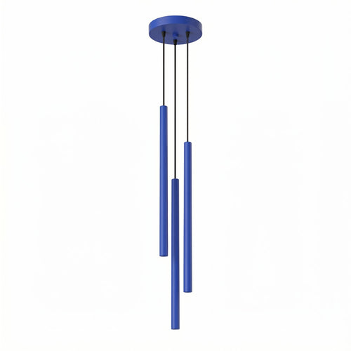Sollux Lighting Hanglamp PASTELO 3P ultramarijn - 19,5x19,5x115cm