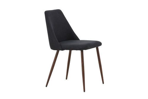 Rebellenclub Eetkamerstoel Kangasala - Set van 2 - Zwart Linnen - vtwonen shop