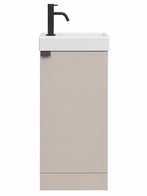 Badplaats Toiletmeubel Orion 40 x 22 cm – Beige – Fonteinmeubel met Wastafel